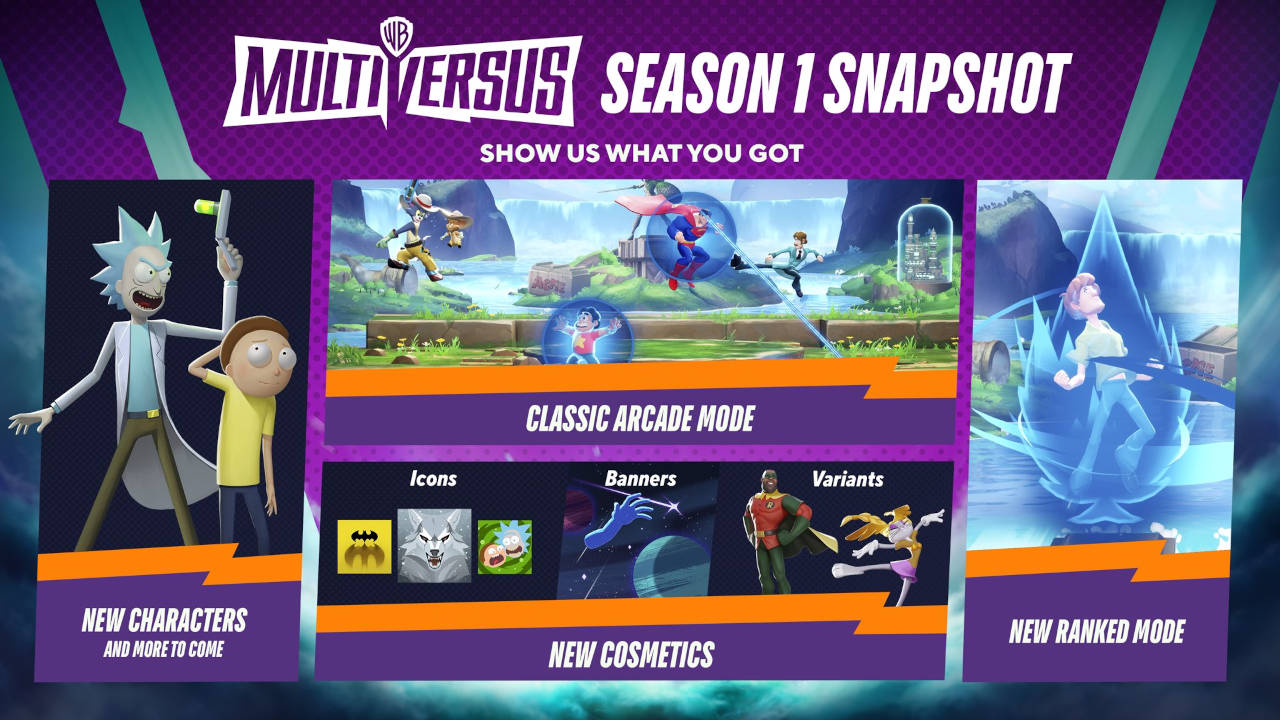 MultiVersus tendrá modo arcade ranked y mucho más en su primera temporada 