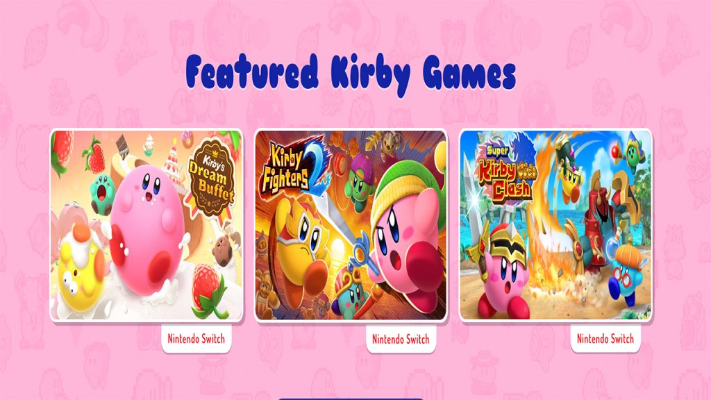 Los juegos de Kirby disponibles en Switch
