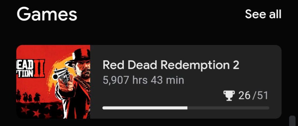 Red Dead Redemption 2 6 mil horas