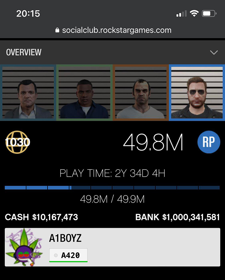 Un jugador alcanzó los mil millones de dólares e GTA Online