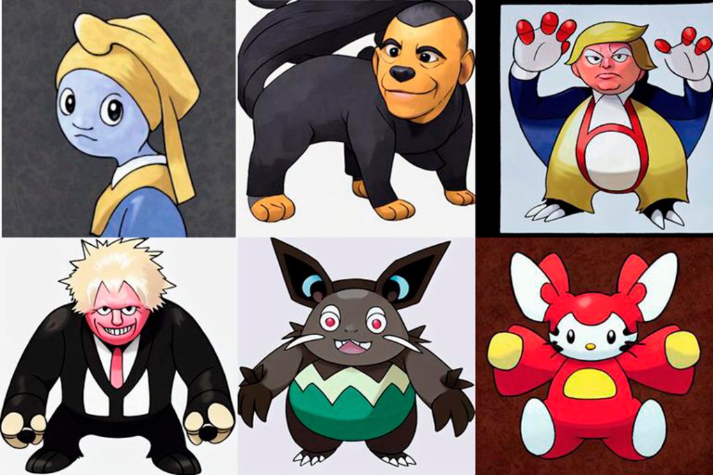 Algunos famosos transformados en Pokémon