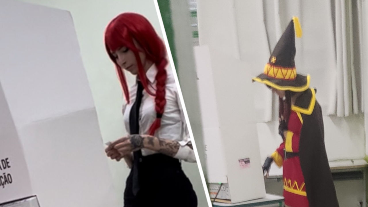 Makina, Megumin y otros personajes de anime se fueron a votar a Brasil