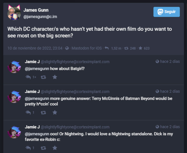 James Gunn pregunta a fans de DC qué personajes quieren ver en live-action