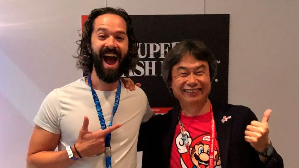 Neil Drcukman, director de Naughty Dog con Shigeru Miyamoto