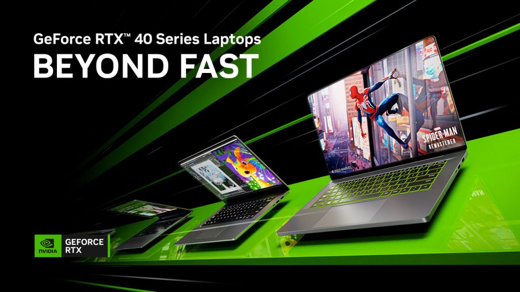NVIDIA reveló que las Laptops con GPU GeForce RTX Serie 40 son más rápidas que un PS5
