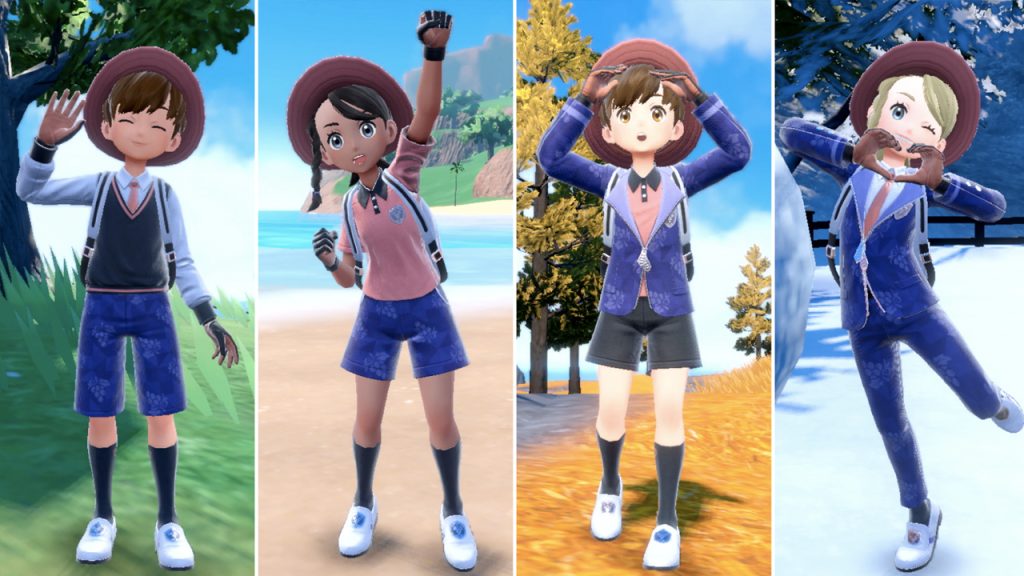 La preventa del DLC de Pokémon Scarlet y Purpura trae un set de uniformes especiales como bonus. 