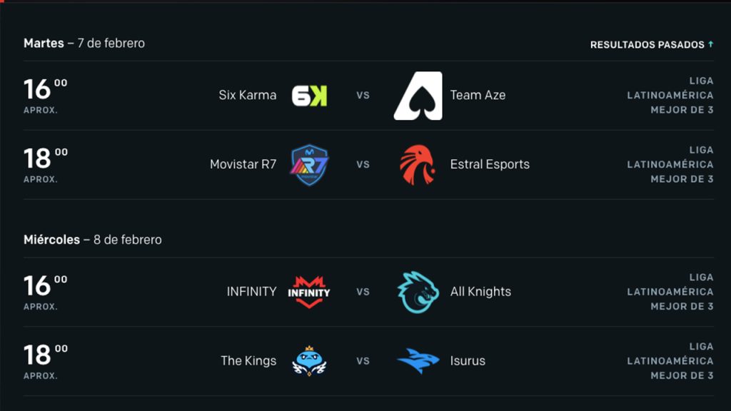 The third week of the LLA tournament will be held on February 7 and 8, 2023. You can follow it through the official Riot Games channels or through the streamers who will follow and cast on their social networks. 