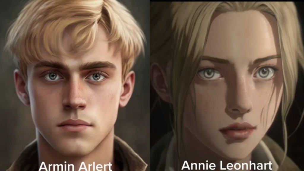 Armin y Annie son una de las parejas más populares de Attack on Titan, y ahora podemos verlos en formato realista. 