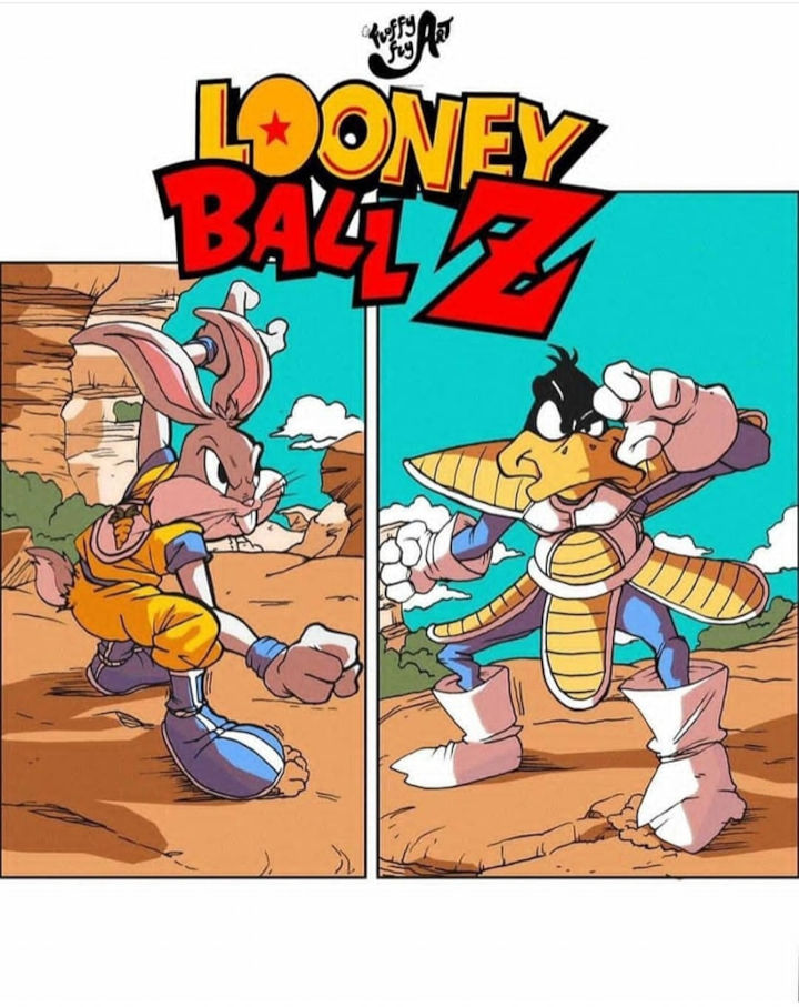 Dragon Ball Z and the Looney Tunes come together in a fan art that should be official