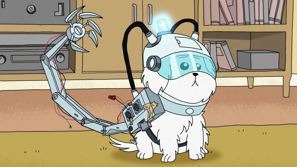 Rick y Morty es un programa que relajará a los perros de tu hogar. 