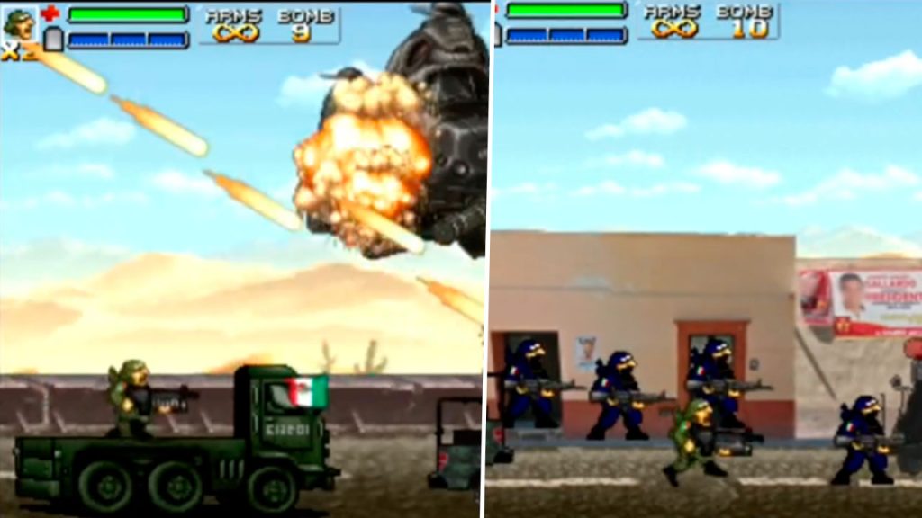 La Fuerza de México. juego basado en Metal Slug