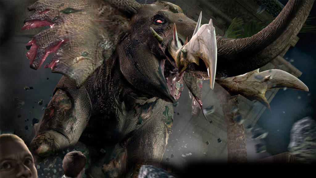Resident Evil gave us an infected elephant in the past