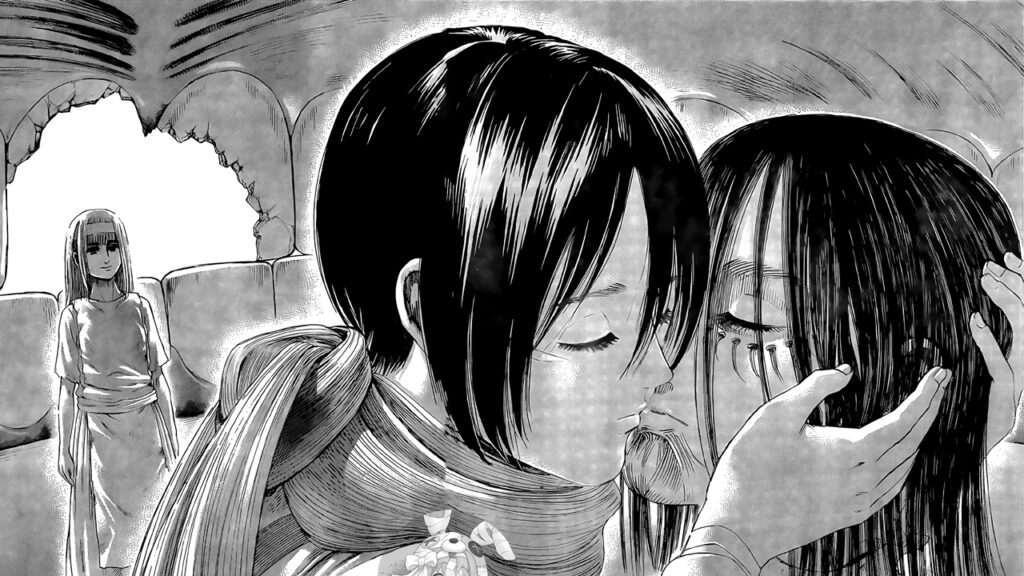 Shingeki no Kyoijn culmina con un beso desolador. 