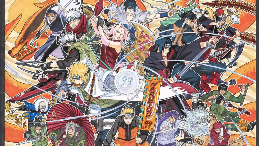 NaruTOP99 lanzó una ilustración con los 22 personajes más populares de Naruto. 