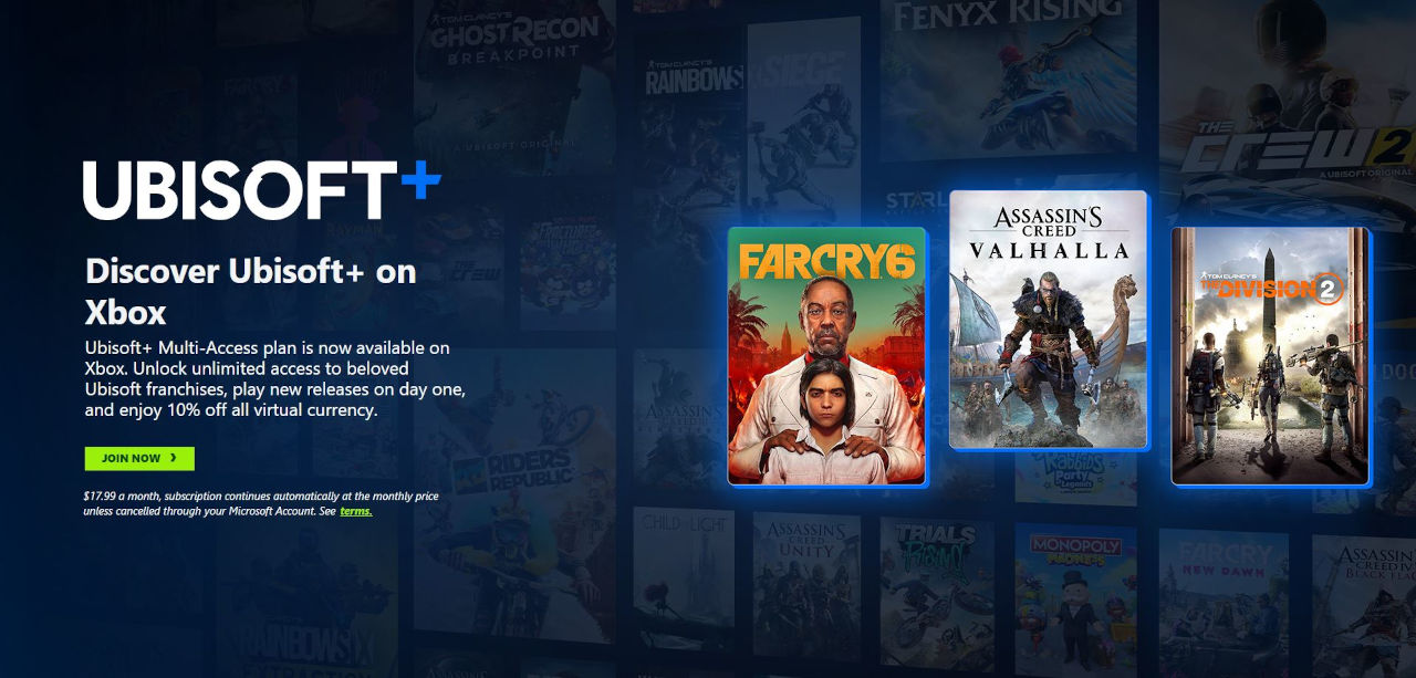 Ubisoft Plus llegó a Xbox, pero no a Game Pass