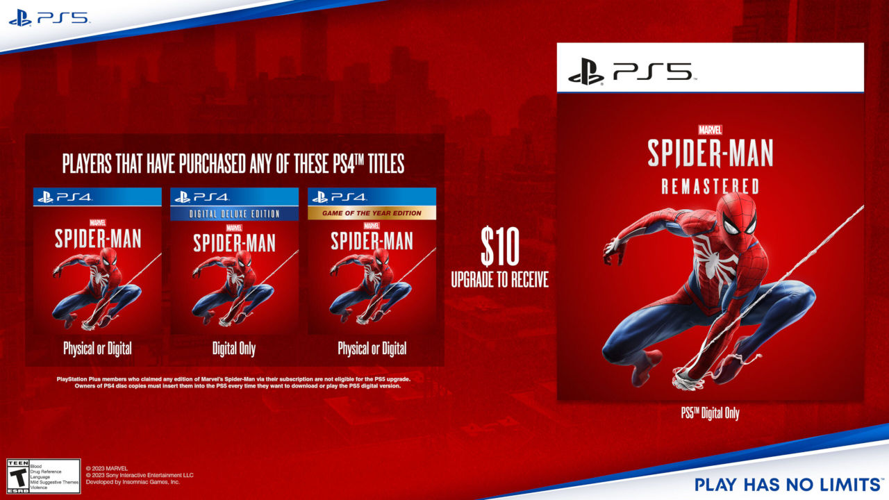 Marvel's Spider-Man saldrá por separado en PS5 durante mayo