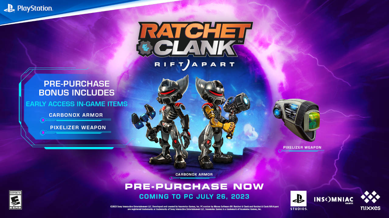 Ratchet and Clank: Rift Apart confirma su lanzamiento en PC