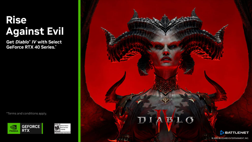 Diablo IV NVIDIA GeForce RTX Serie 40 promoción