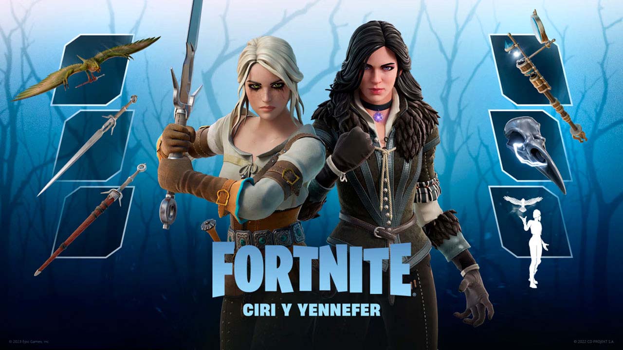 Yennefer y Ciri llegan a Fortnite