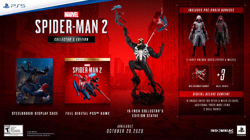 Marvel's Spider-Man 2 edición de colección no trae formato físico