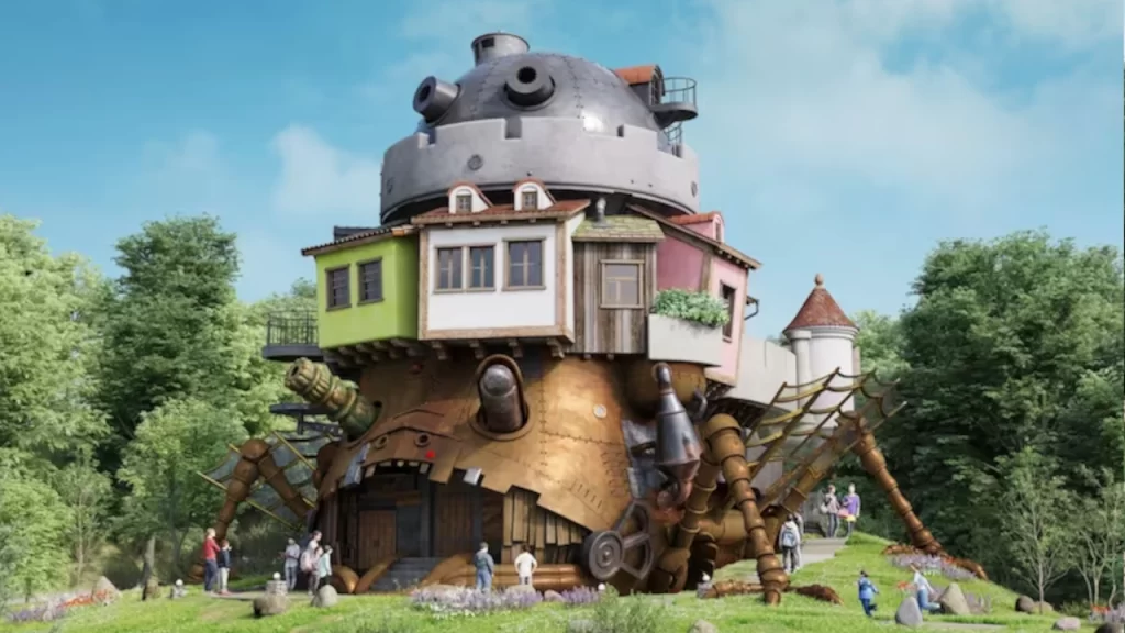 El castillo ambulante aparecerá en el parque de atracciones de Studio Ghibli. 