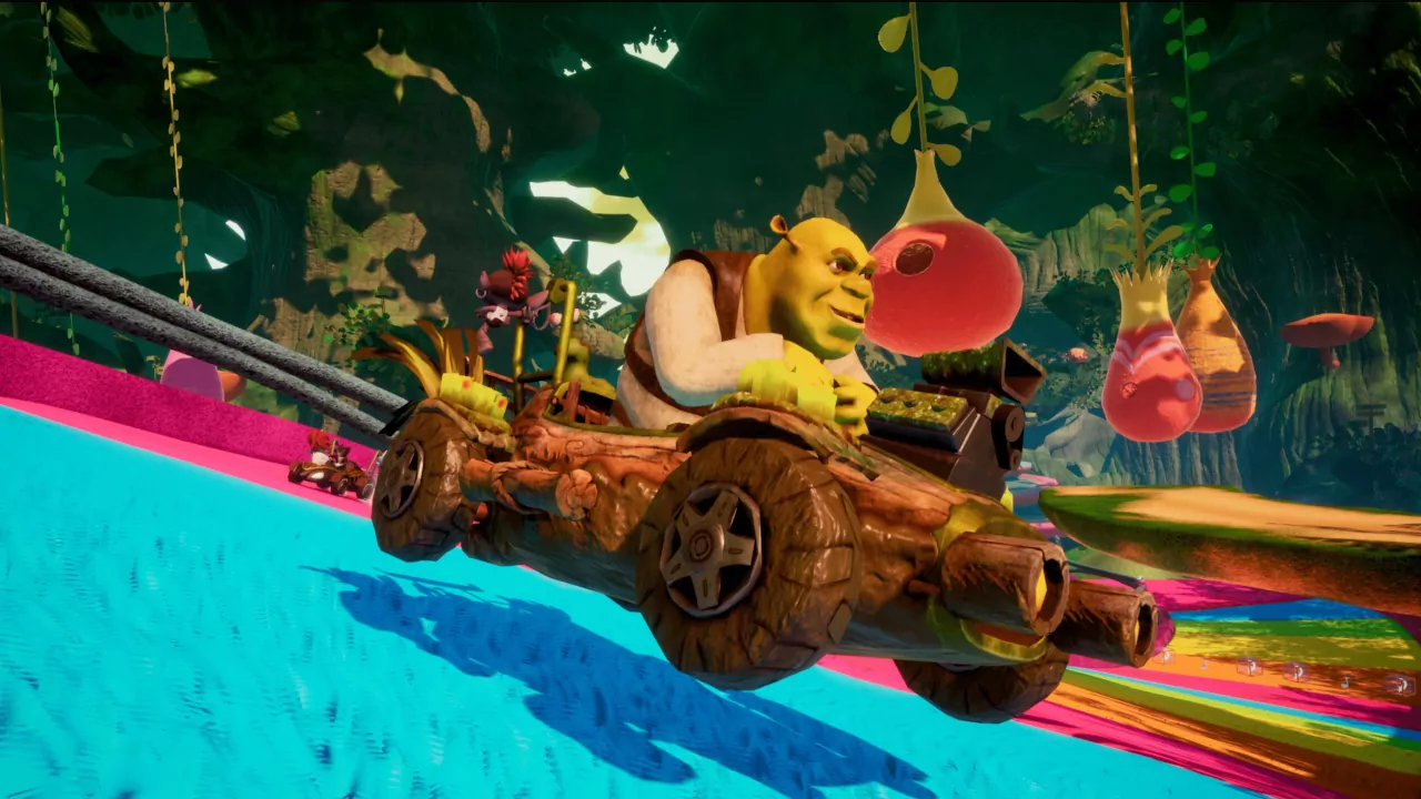 ¡A un lado Mario! Shrek toma el volante en DreamWorks All-Star Kart Racing