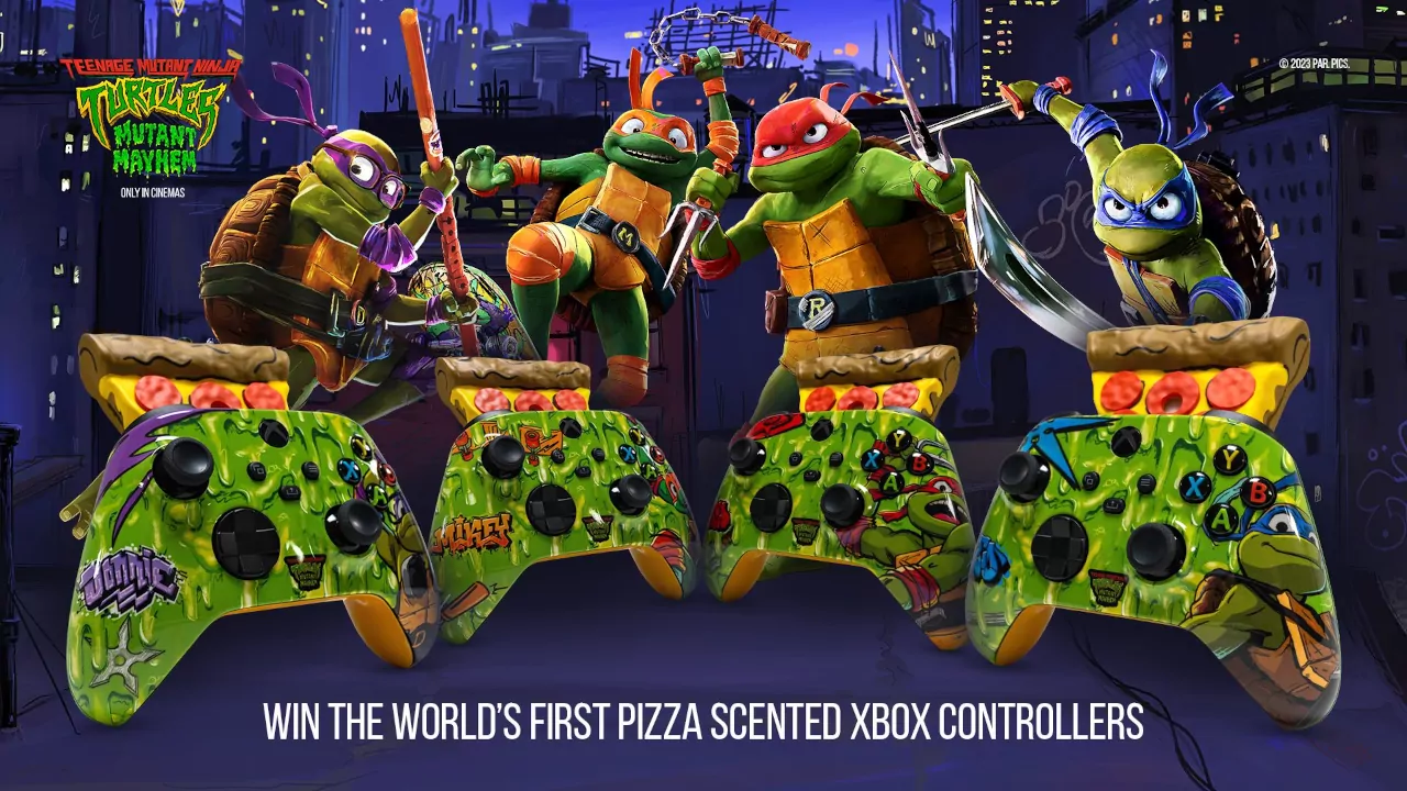 Xbox lanzará controles olor pizza en honor a las Tortugas Ninja