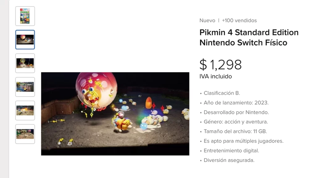 Pikmin 4 and its cheapest price.