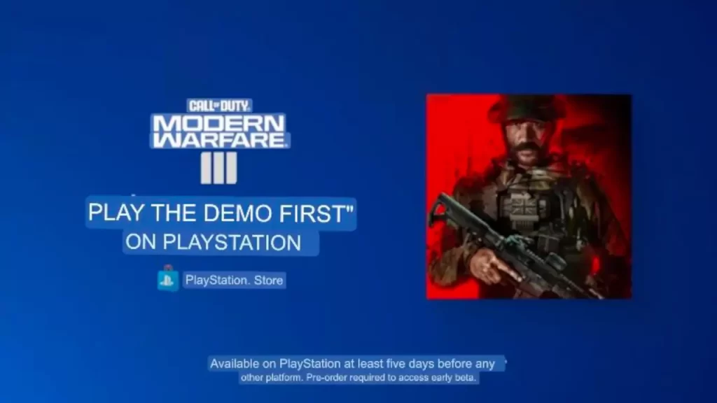 Call of Duty: Demo de Modern Warfare III saldrá primero en PlayStation