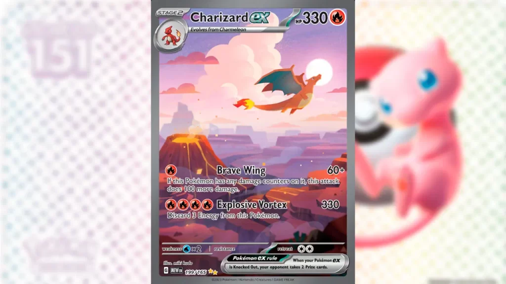 Pokémon TCG Escarlata Púrpura 151 - Charizard ex - Hyper Rara