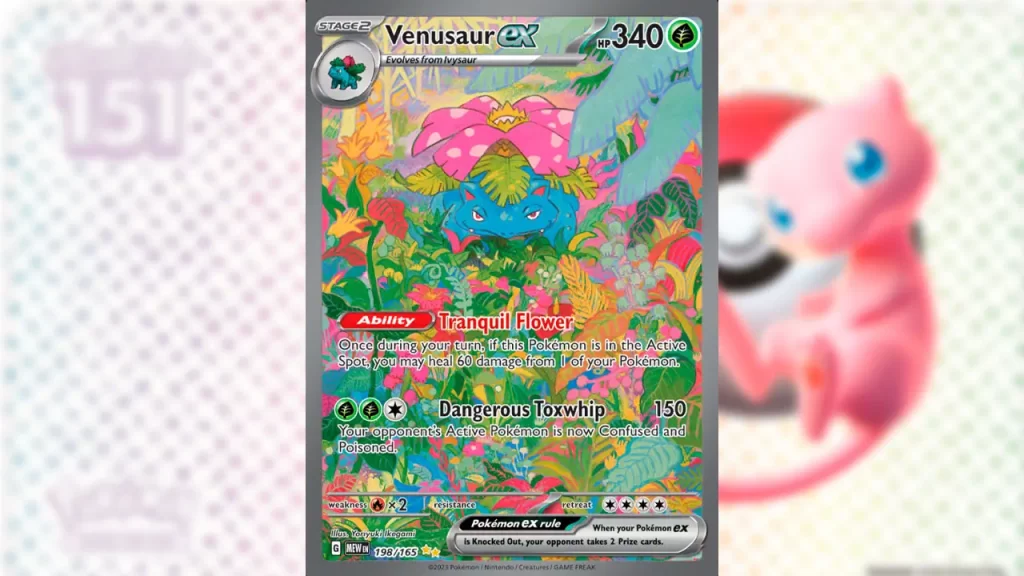 Pokémon TCG Escarlata Púrpura 151 - Venusaur ex