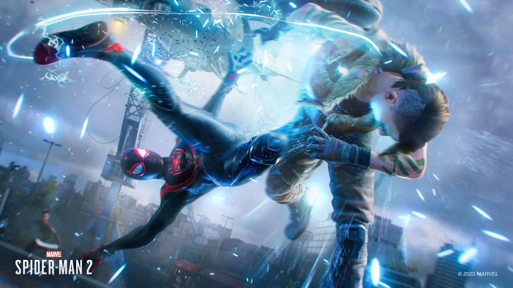 Marvel's Spider-Man 2  - Miles Morales combattiendo