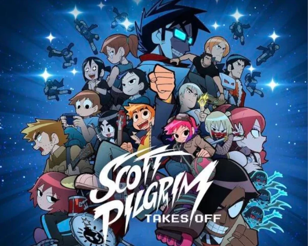 Scott Pilgrim: Takes Off will have eight episodes and will be exclusive to Netflix.  The series premiered on November 17 along with a final poster.