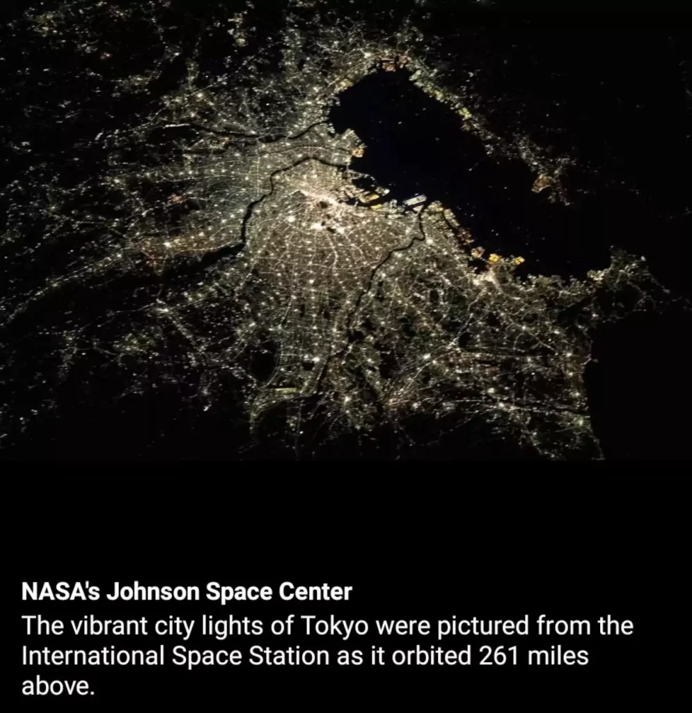 NASA saca foto de Tokio en la noche y los fans de Jujutsu Kaisen no tardan en aparecer