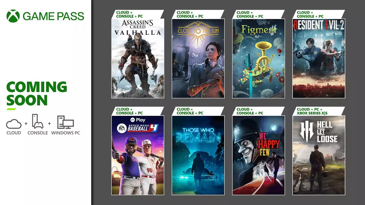 Assassin's Creed Valhalla, Resident Evil 2 y un par de joyas más llegan a Xbox Game Pass