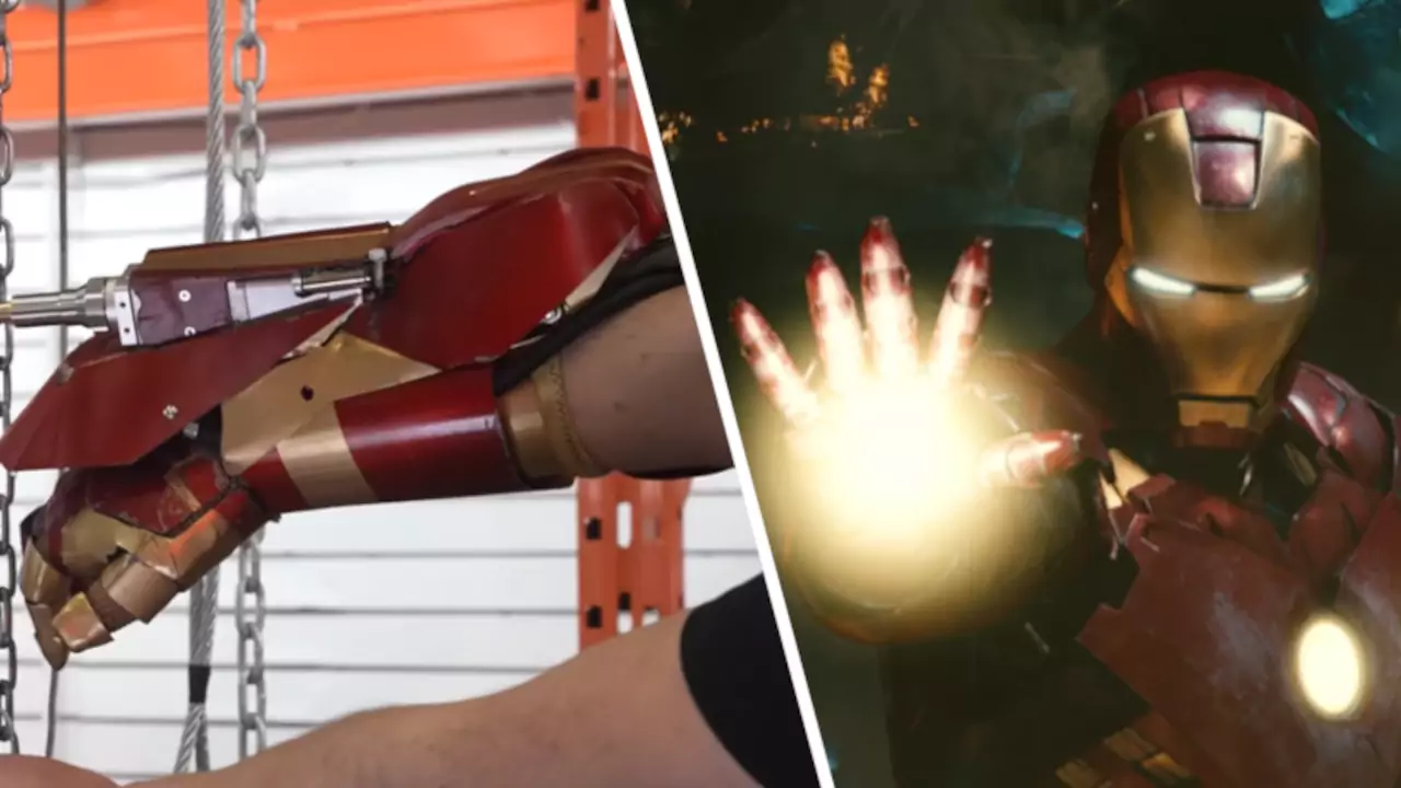 Recrean guante de Iron Man con todo y su respectivo láser