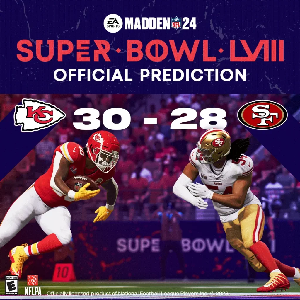 Madden NFL 24 predice al ganador del Suèr Bowl 24