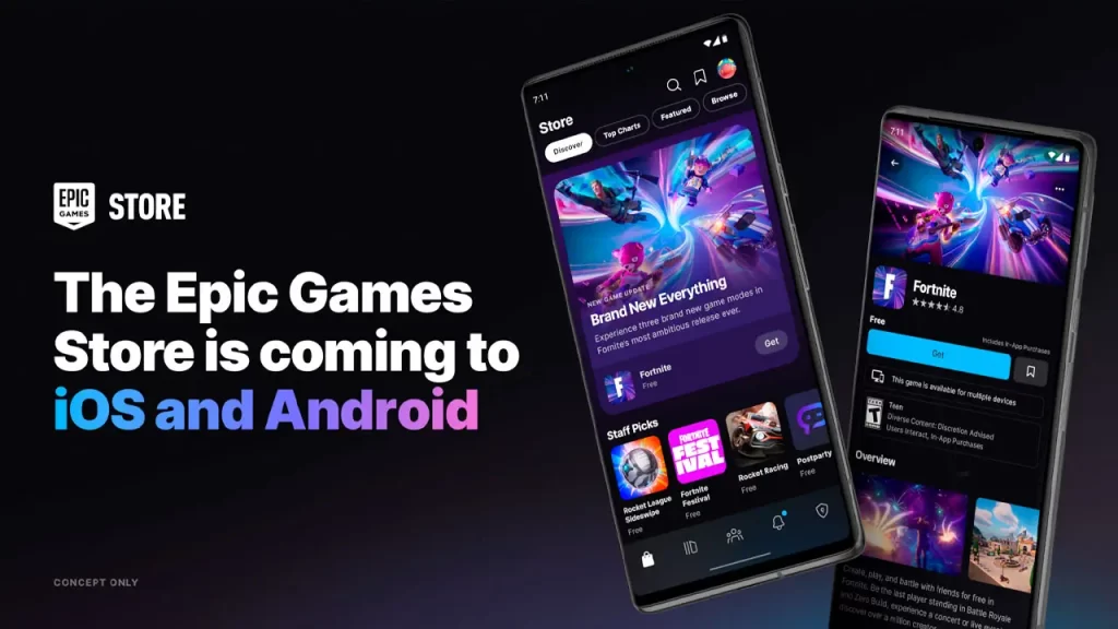 Epic Games Store llegará a dispositivos móviles