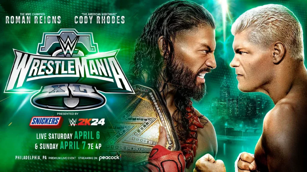 WWE Wrestlemania 40 Cody Rhodes vs Roman Reigns