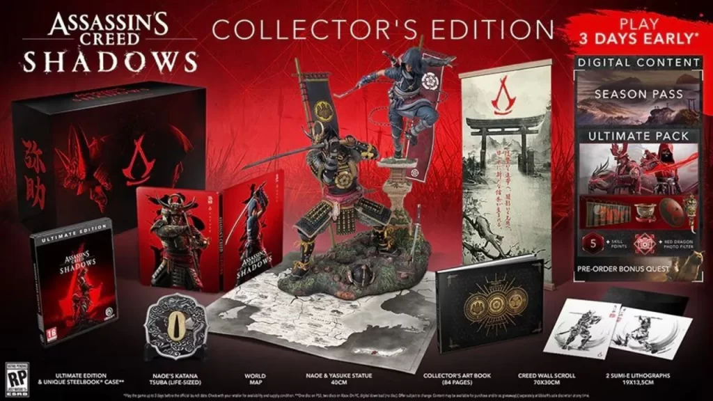 La edición de colección de Assassin's Creed Shadows