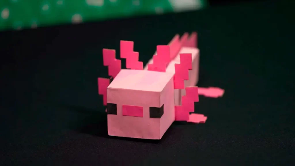 Learn how to make a Minectaft axolotl with Cositas