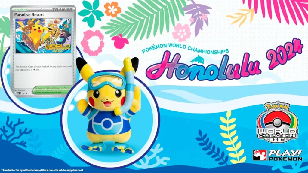 Pokémon Worlds 2024 presentó su peluche especial de Pikachu