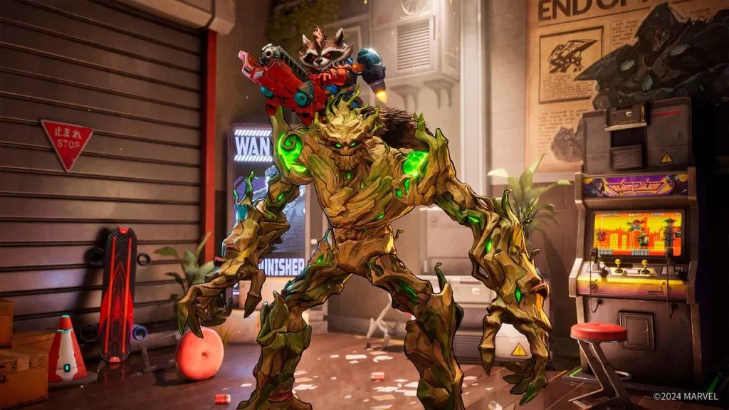 Marvel Rivals: Rocket Racoon y Groot