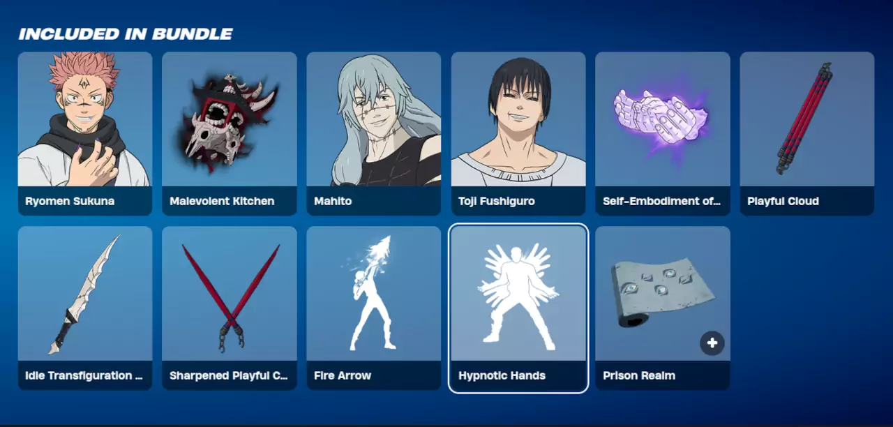 Sukuna y más personajes de Jujutsu Kaisen llegan a Fortnite