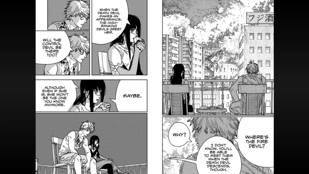 ¡Denji y Asa discuten sobre la aparición de demonios con la llegada del demonio de la Muerte!