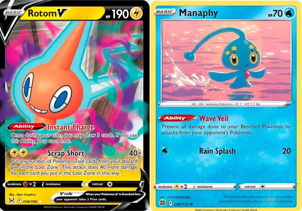 Cartas F de Pokémon TCG