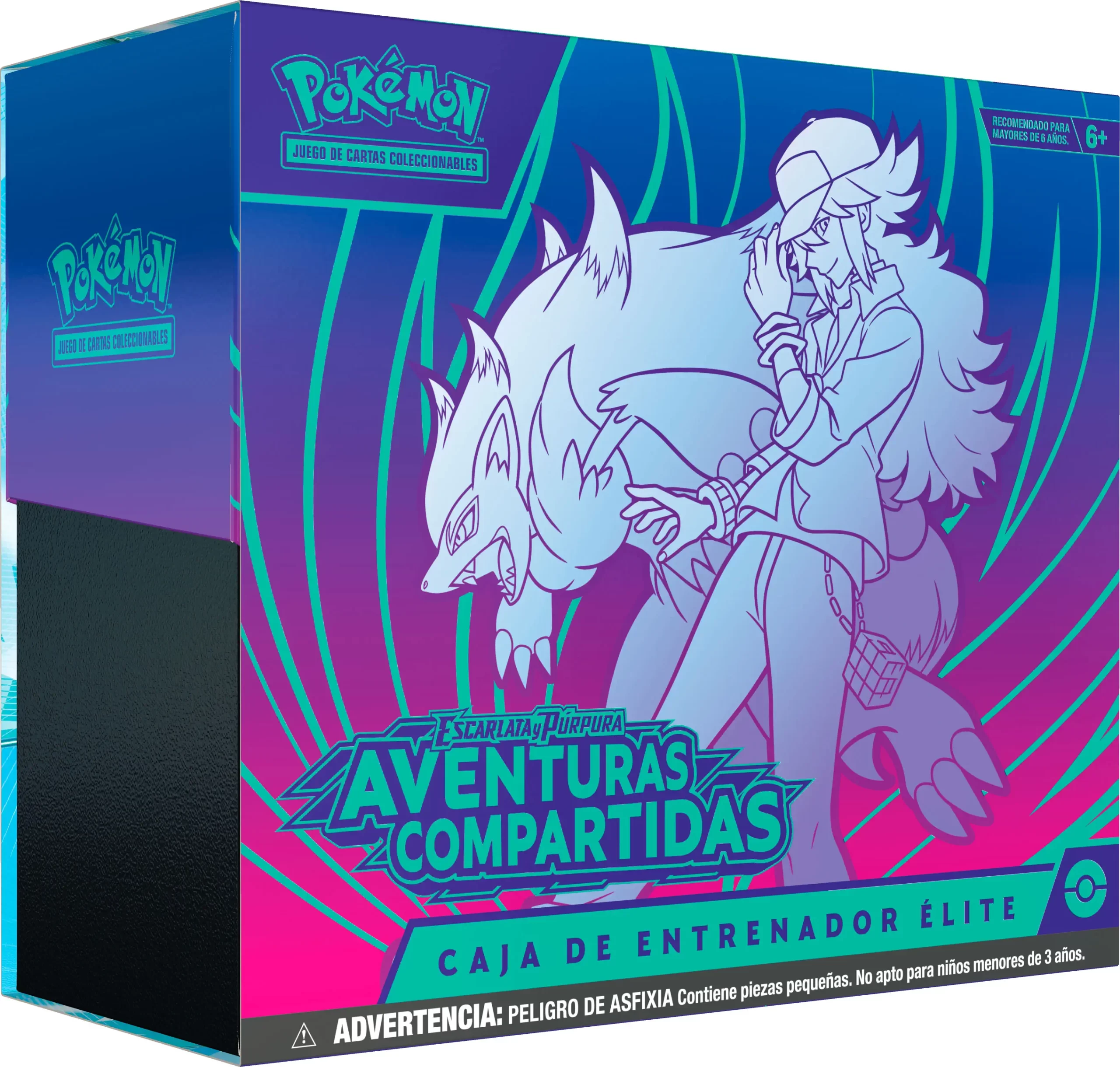 Caja de Entrenador Elite Pokémon TCG Escarlata y Púrpura Aventuras Compartidas