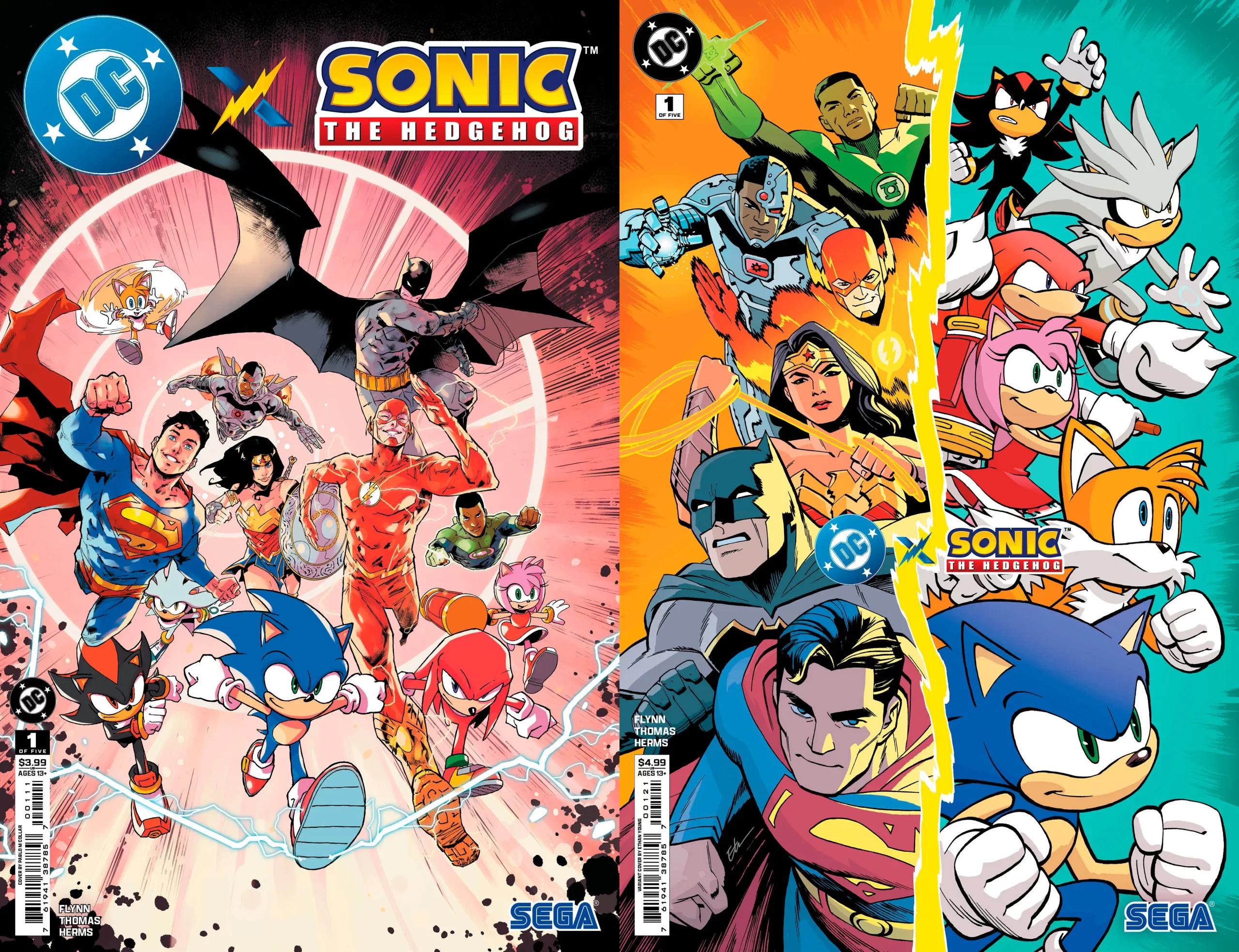 Portadas Sonic x DC