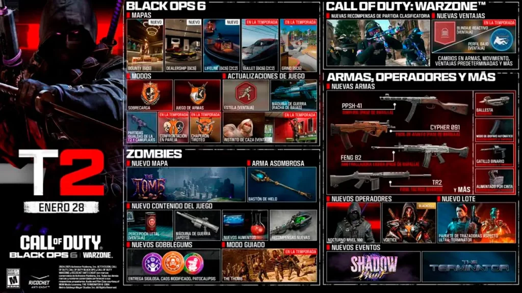 Pase de batalla y contenido que llega a Call of Duty: Black Ops 6
