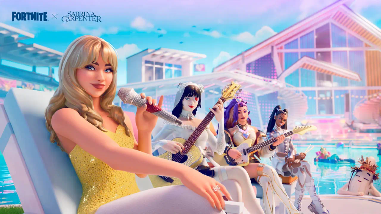 Fortnite Festival: Sabrina Carpenter se suma a la temporada 8 con música, atuendos y gestos especiales